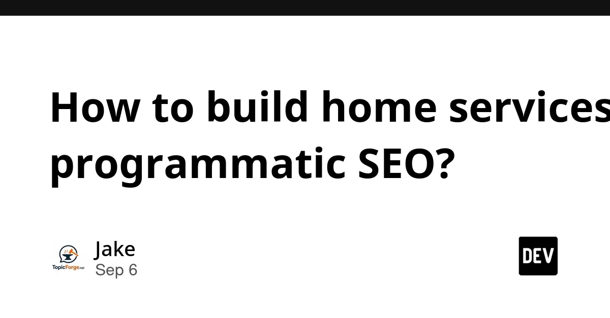 家政服务程序化SEO