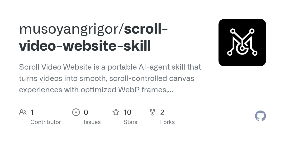 AI 滚动视频网页制作