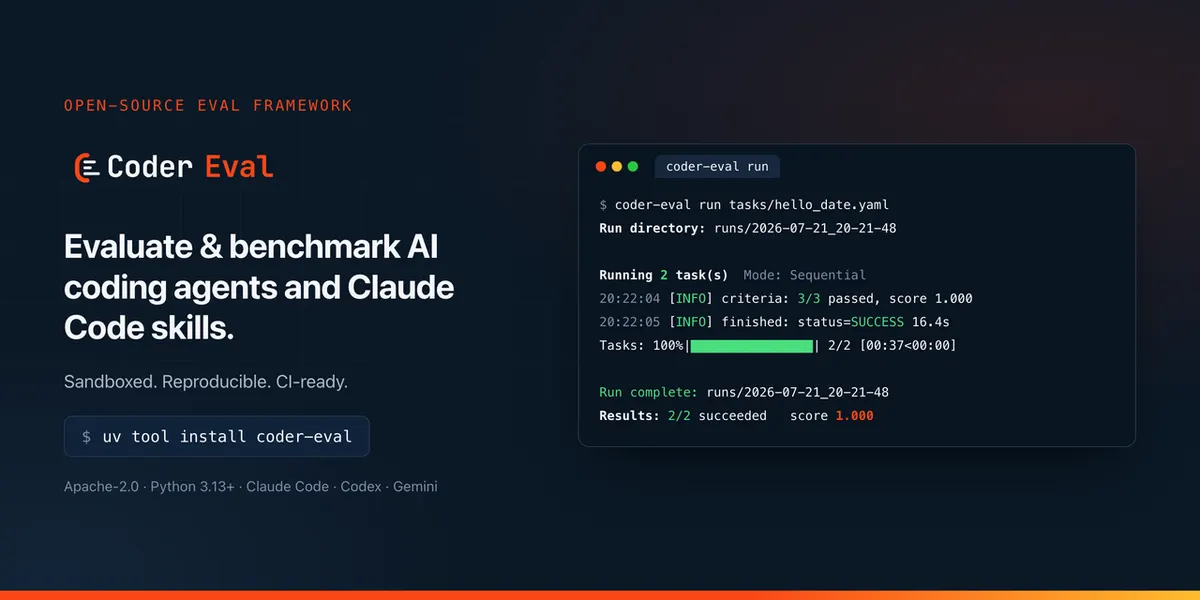 利用 Coder Eval 框架评估与优化 AI 编程智能体